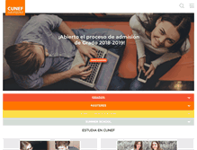 Tablet Screenshot of cunef.com
